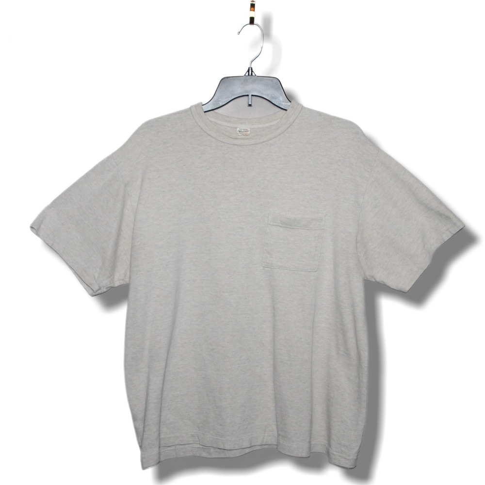 Warehouse sz XL Beige Tan Pocket T Shirt Made in Japan 100% Cotton